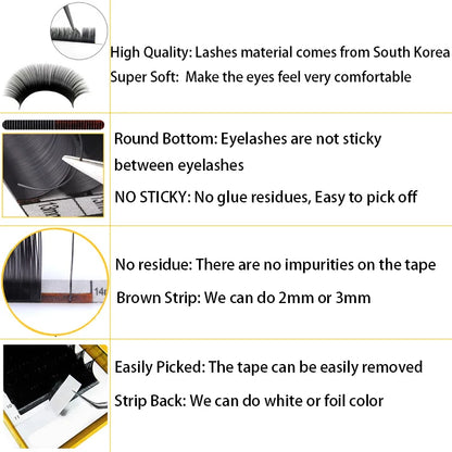Soft Dark Individual Extension Eyelash 0.20 CC 11Mm-14Mm