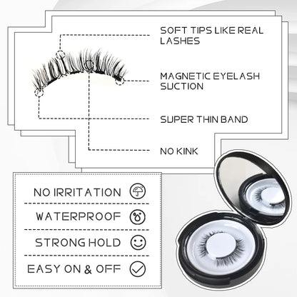 Double layers hard magnetic eyelashes