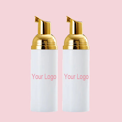 Set Pink Lash Foam Shampoo Brush
