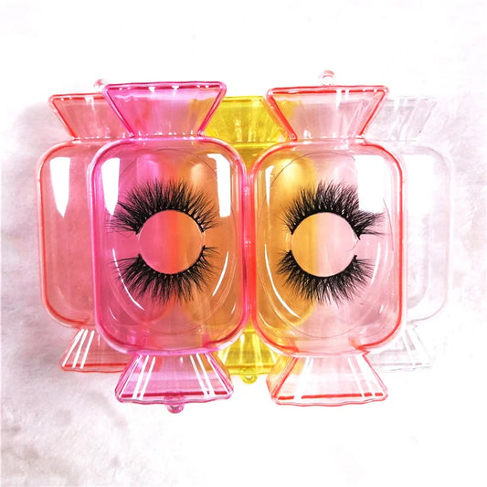 Sweet Plastic Candy Eyelashes Cases