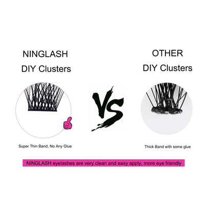 Mascara Soft Individual Diy Cluster Eyelashes Extensions