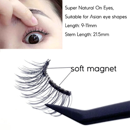 Soft magnetic eyelashes with pink box