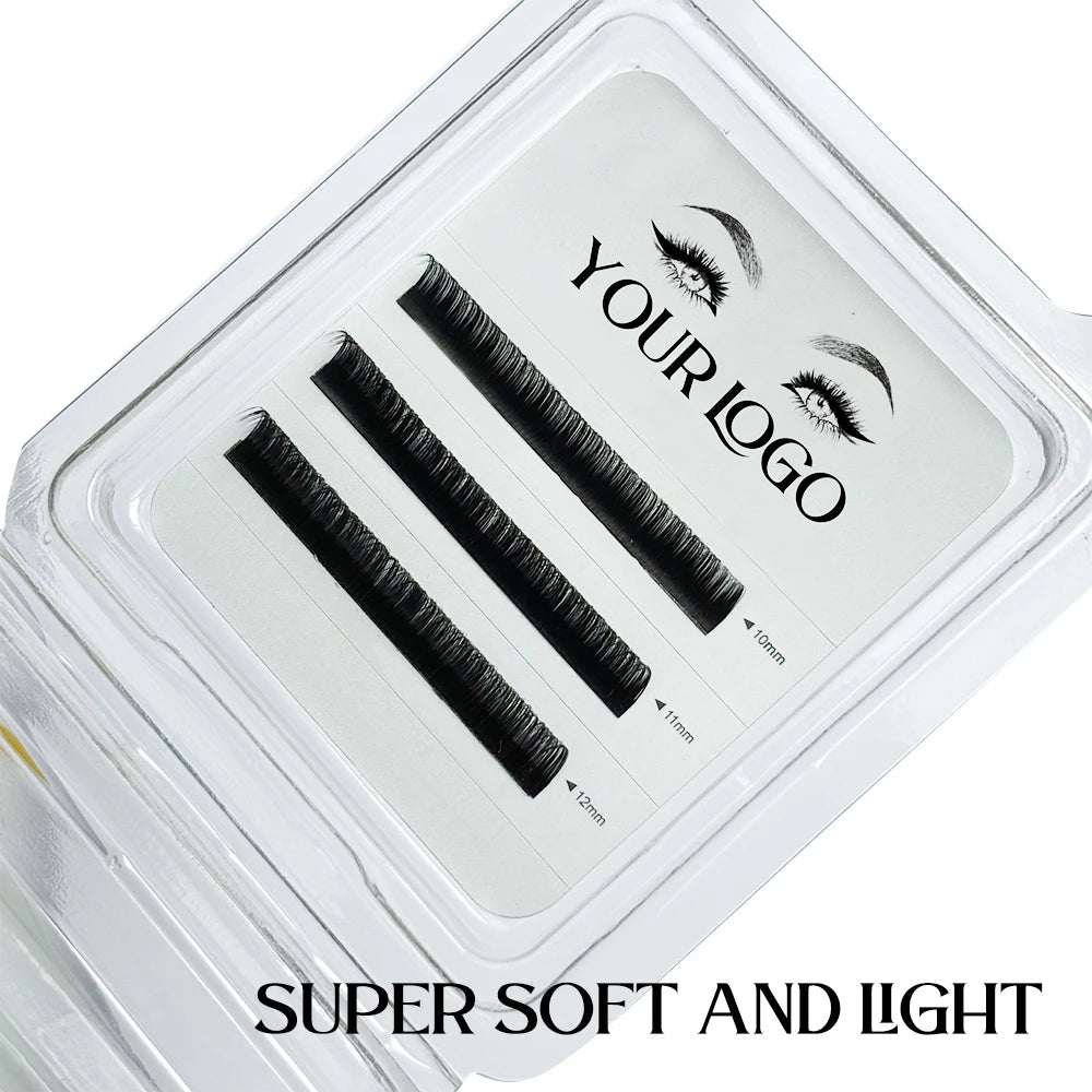 4 Rows Mini Brown Lash Extensions Tray
