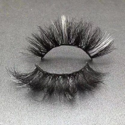 Colored Crossed Mink Strip Eyelash