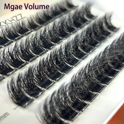 Fluffy Press on Self Adhesive Lashes. Cluster