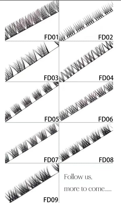 DIY Segmented Ribbons eyelash