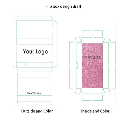 Spot Fast Delivery Color Paper Eyelash Boxes