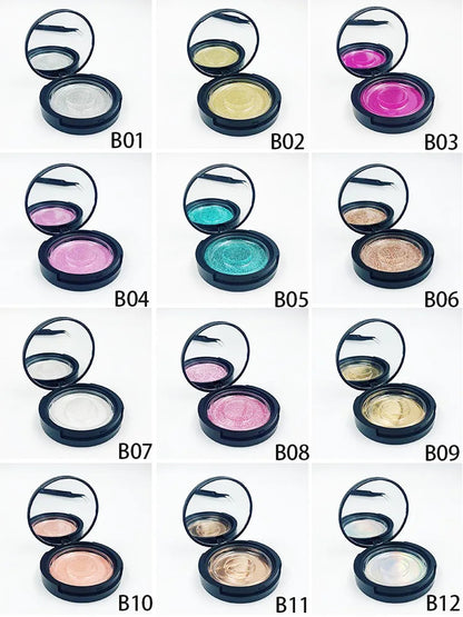 Pink Lashes Glitter Box With