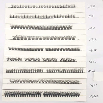 Reusable self-adhesive eyelashes pre bond