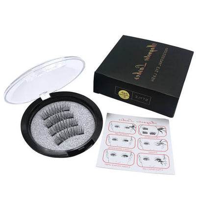 Soft No Glue Magnetic Eyelashes With Tweezers Set