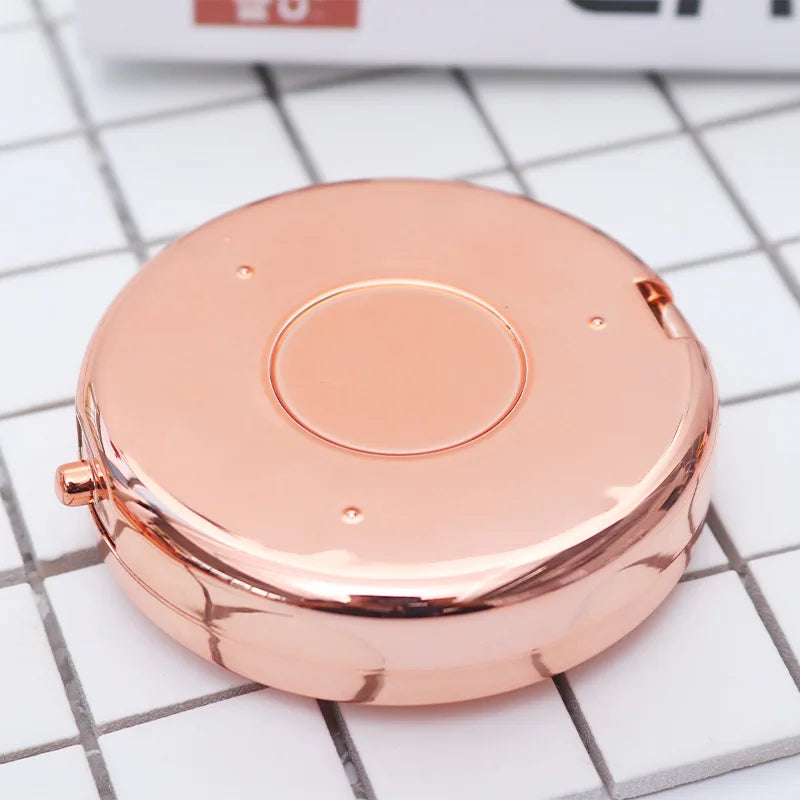 Circular Boxes Metal Crystal Lash Boxes Package