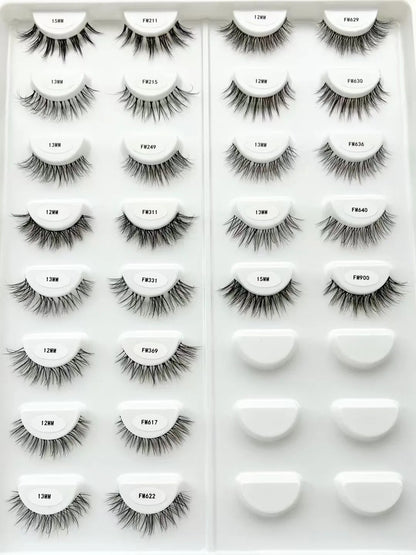 12-15mm Silk Strip Lashes