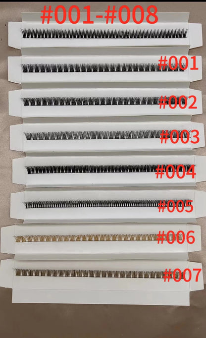 three rows ribbon eyelash extension diy soft lashes