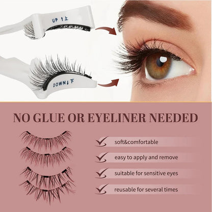 Natural No Glue Needed Reusable Magnetic Eyelashes