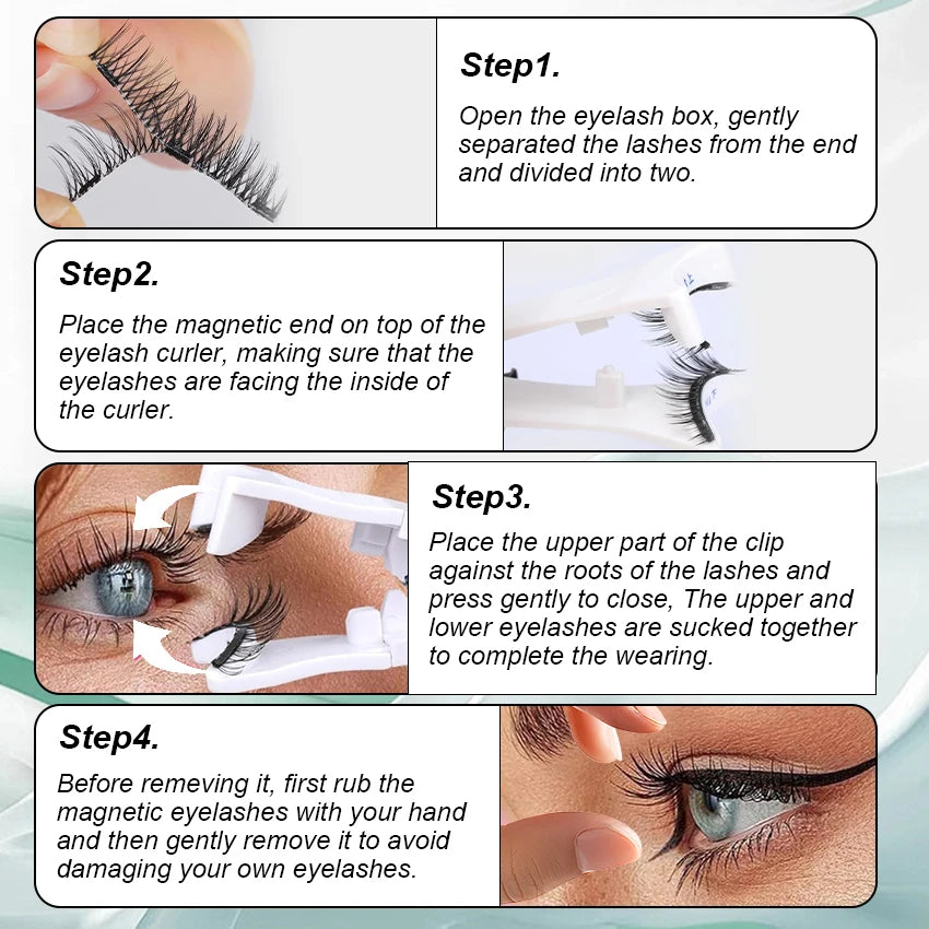 Clip Magnetic Lashes With Applicator