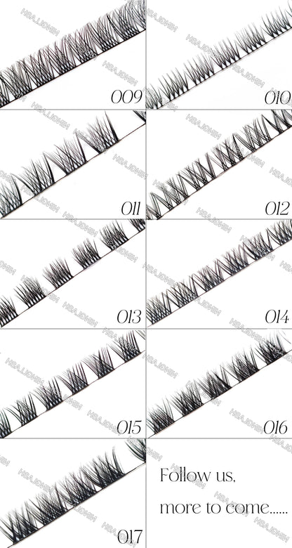 Segment Individual Cluster Lashes Customizable