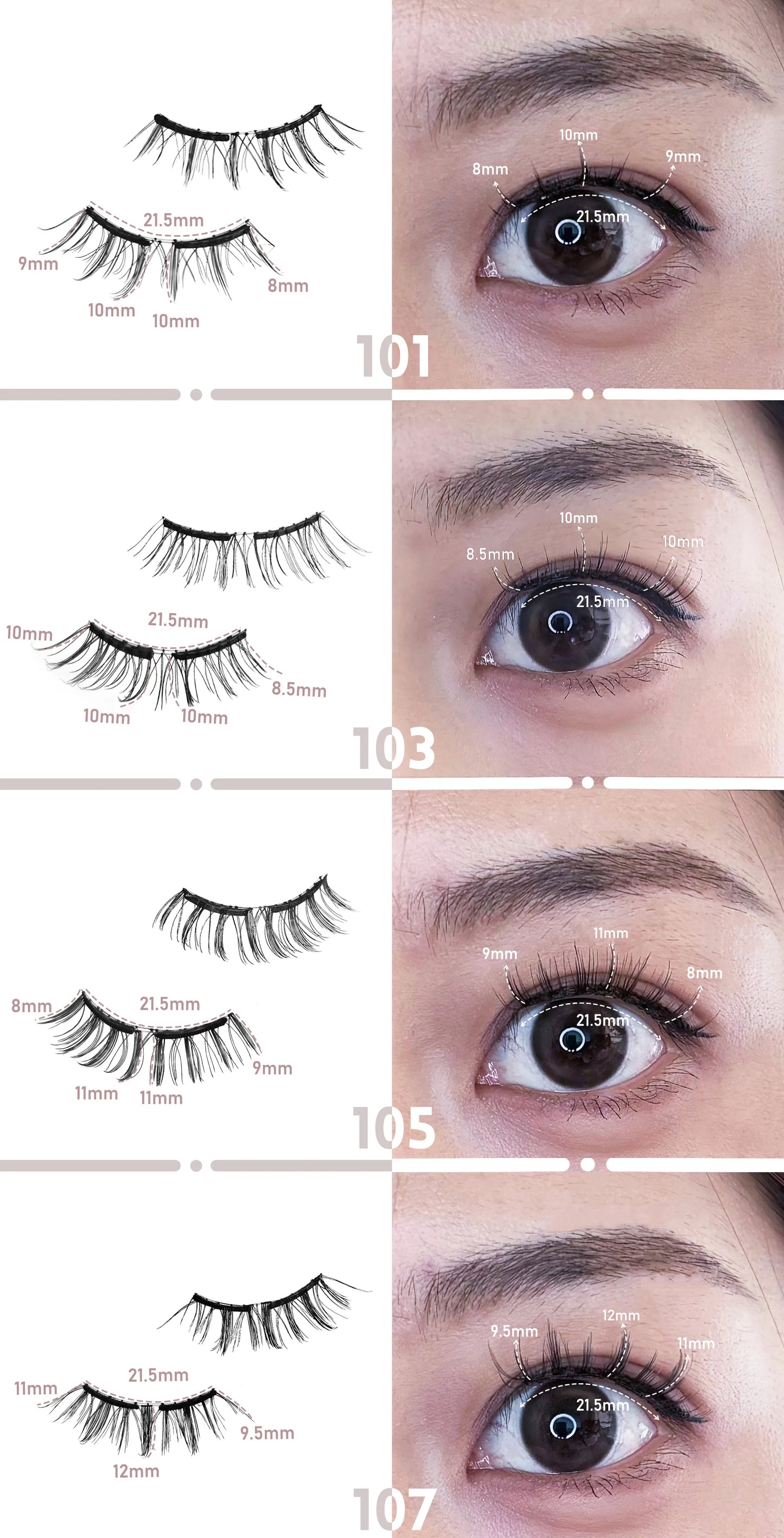 Clip Magnetic Lashes With Applicator