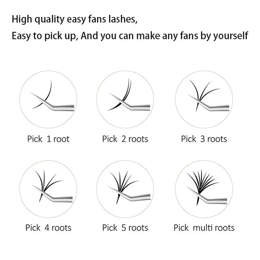 Black Cashmere Lash Extensions Trays