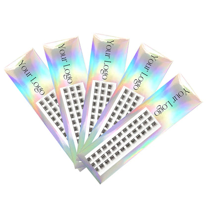 three rows ribbon eyelash extension diy soft lashes