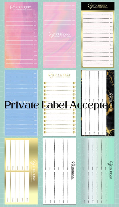 4 Rows Mini Brown Lash Extensions Tray