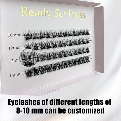 Fluffy Press on Self Adhesive Lashes. Cluster