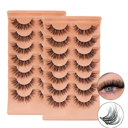 Cluster Lashes Custom logo Wholesale Super Soft Cluster Lashes Press on Lash Clusters