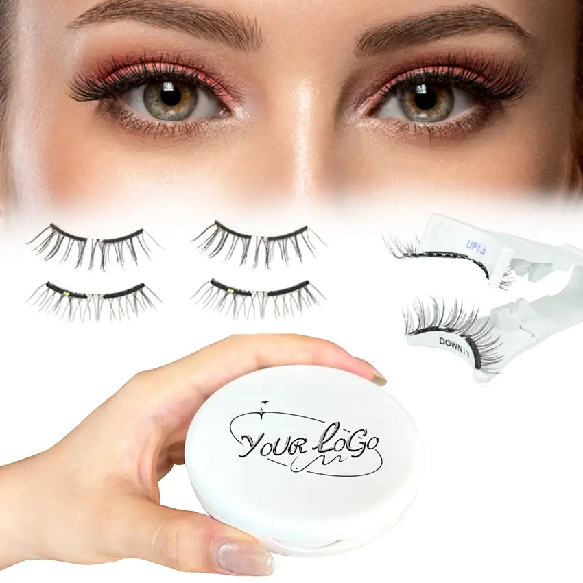 Magnetic Lashes With Case Mirror Natural Look Soft Magnet Lashes Kit Clip Magnetic Lashes With Applicator