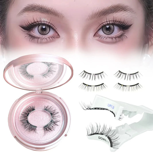 Soft magnetic eyelashes with pink box