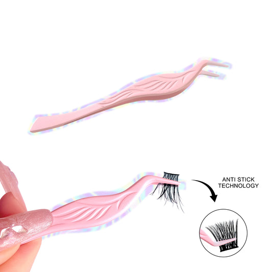 stainless steel eyelash extension tweezers