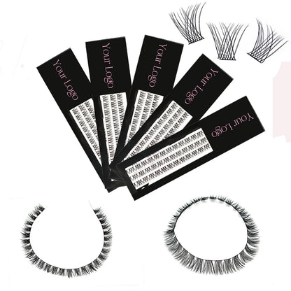 three rows ribbon eyelash extension diy soft lashes