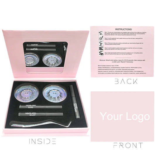 2022 Private Label DIY Lashes Kit Wholesale Curved Pre-Cut Cluster DIY Eyelash Extension Kit