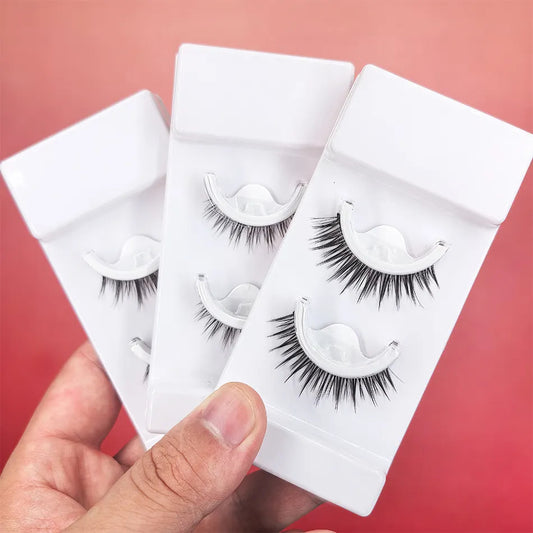 Strip Lashes That Look Like Eyelash Extensions Self Adhesive Eyelashes Set Spike Pre Glued Strip Lashes