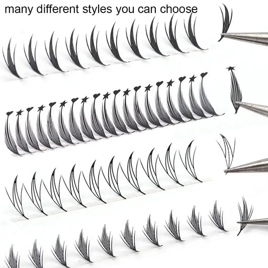 3d Printing DIY Lash Premade Spikes Lash Tray 16mm Premade Spike Lashes Extensions