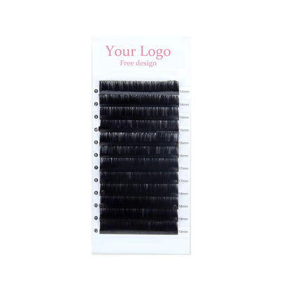 Fast Delivery Your Own Brand One by One Deep Black Classic Lash,Synthetic Lashes Private Label Lash Extensions Vendor