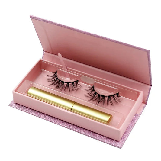 5D Faux mink magnetic lashes with eyeliner
