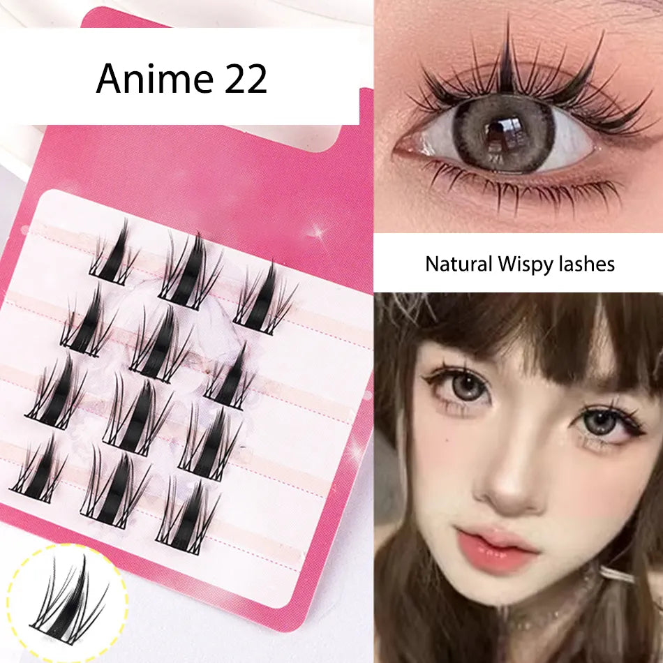 Lash Clusters Wholesale for Small Business Korean Silk Wispy Lash Clusters Bulk Lash Clusters with Spikes