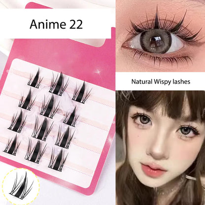 Lash Clusters Wholesale for Small Business Korean Silk Wispy Lash Clusters Bulk Lash Clusters with Spikes