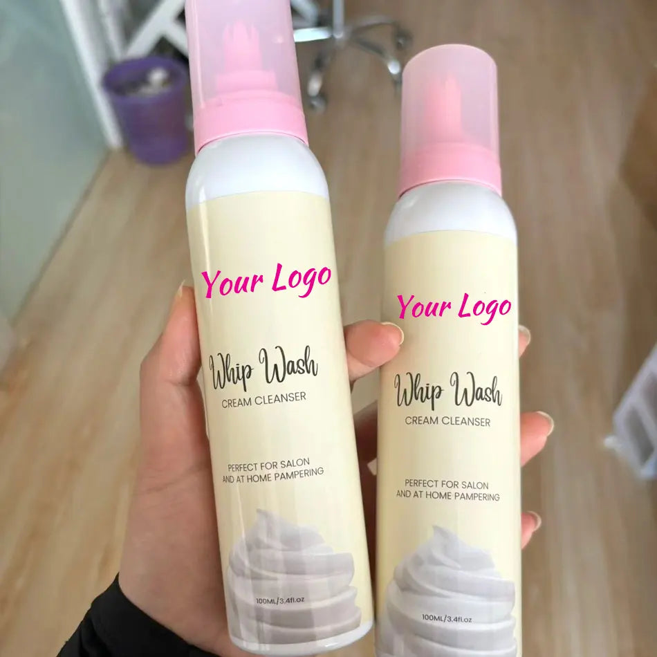 Best Seller Strawberry Whipped Lash Cleanser Concentrate Lash Cream Shampoo with logo Lash Shampoo Whipped