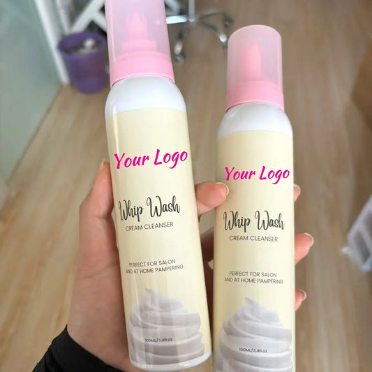 Best Seller Strawberry Whipped Lash Cleanser Concentrate Lash Cream Shampoo with logo Lash Shampoo Whipped