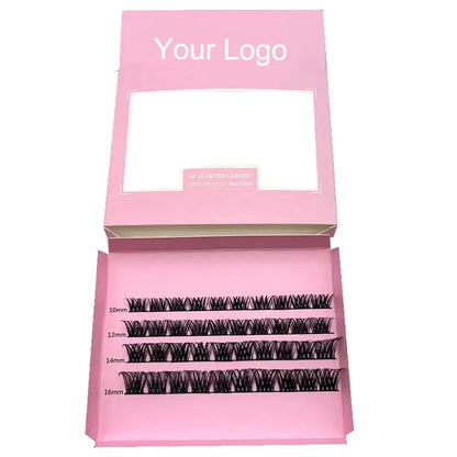 High Quality Box With DIY Segmented Eyelashes Extension Natural Fan Eyelashes the Best Gift for Women