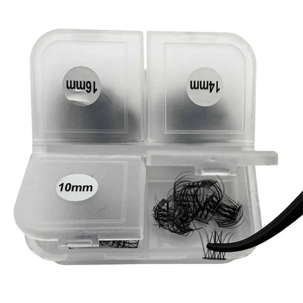 NINGLASH Individual Eyelash Extensions Kit 0.03mm Korean PBT Superthin Band with Natural Wispy DIY Lash 0.07mm Thickness