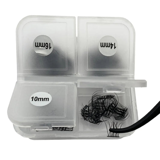 NINGLASH Individual Eyelash Extensions Kit 0.03mm Korean PBT Superthin Band with Natural Wispy DIY Lash 0.07mm Thickness