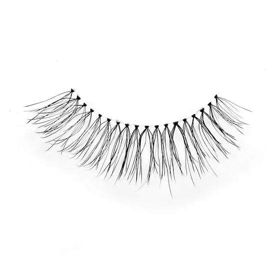 Lash Brands Choose Clear Band Wispy 100% Human Hair Lashes Volume Reusable Natural False Human Hair Eyelashes
