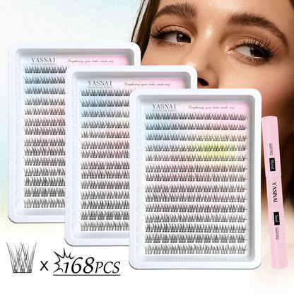 Factory Price Long Lasting 7-10 Days Natural CC for DIY Lash Bond Sealer Wholesale Pre Cut Segmented Lash Extension Kit