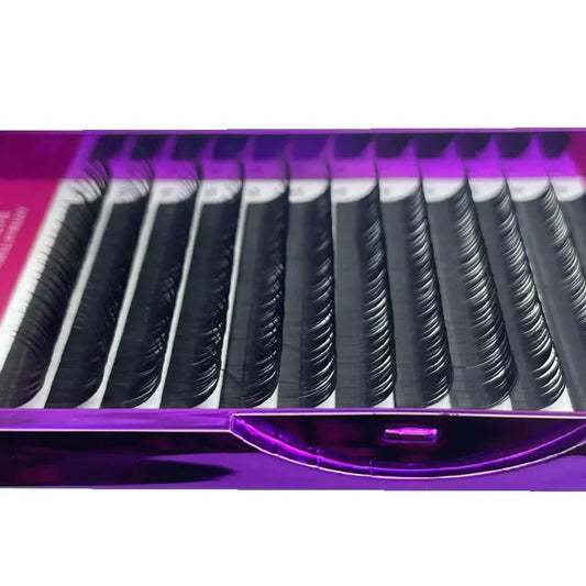 Premium Matte Dark Black FBT Natural Wet Lashes Extension Wet Wild High on Lash Eyelash Long Wearing Time Not Easy to Fall Off