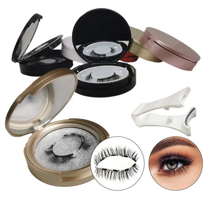 Wholesale Yasnai Premium Quality Reusable Magnetic Eyelashes Synthetic Hair High Lightweight DIY Segmented Lashes Kit Custom