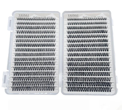 30D 40D Packaging Custom DIY Cluster Lashes Natural Long 640pcs Lash Clusters High Cost Performance Eyelash Extension Kit