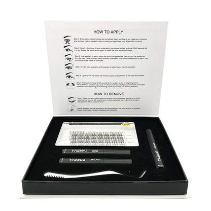 Private Label Cluster Eyelash Extensions at Home Lash Extensions Trays Wholesale DIY Segment Lash Kit
