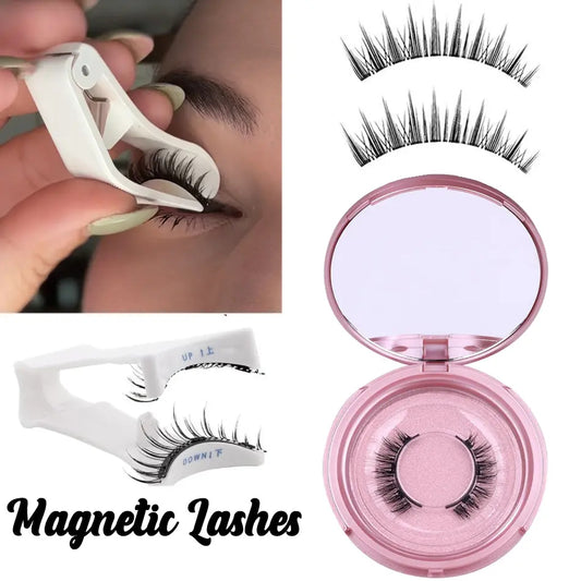 Trend Magnetic Eye Lashes Products 2025 No Glue Clip on Lashes Magnetic Private Label Magnetic Lashes Set