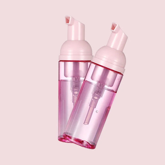 Pink Lash Extensions Cleanser And Brush